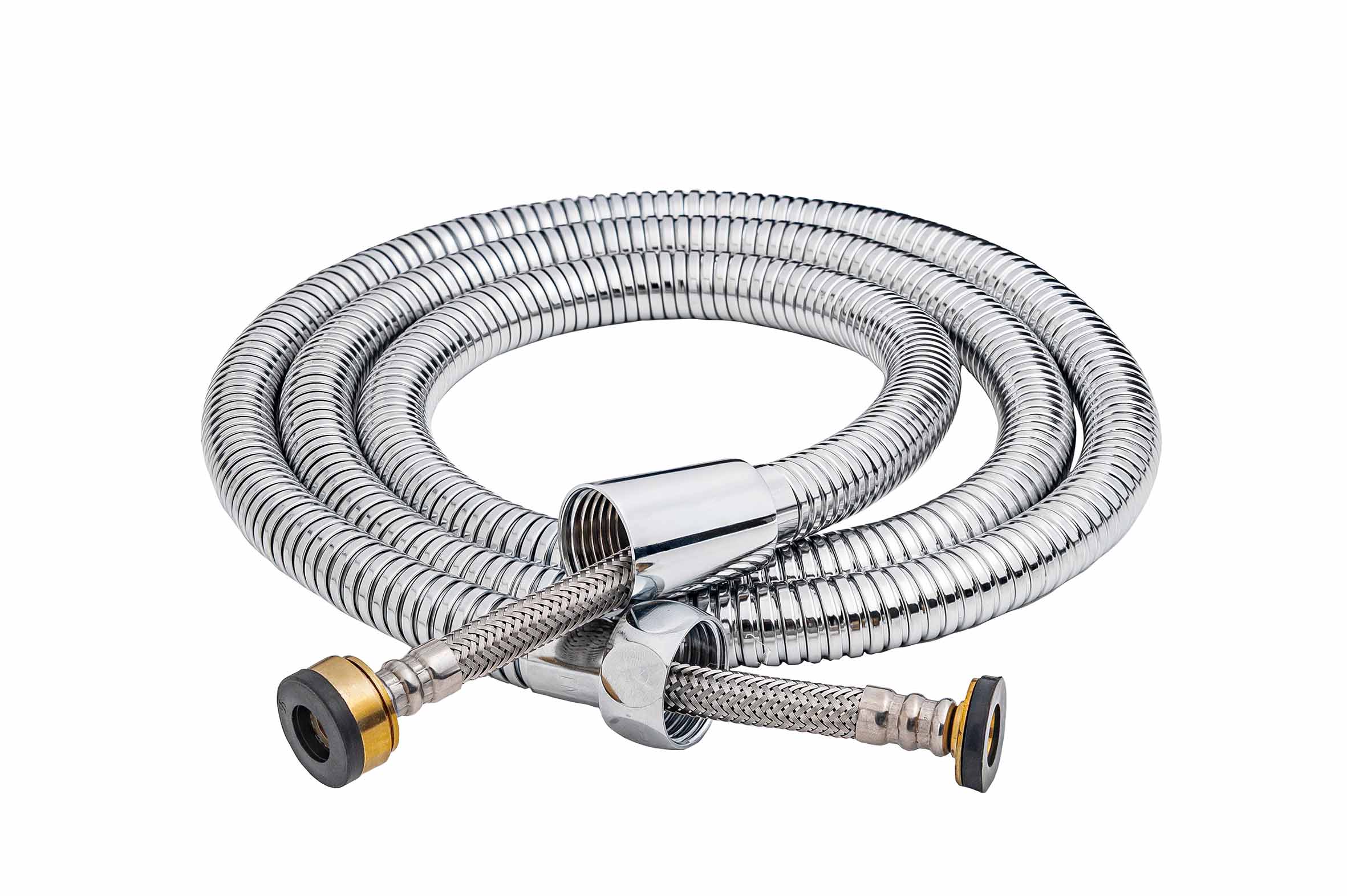 SPİRAL KROMAJLI DÖNER BAŞLIKLI 304 ÇELİK ÖRGÜLÜ 175 CM